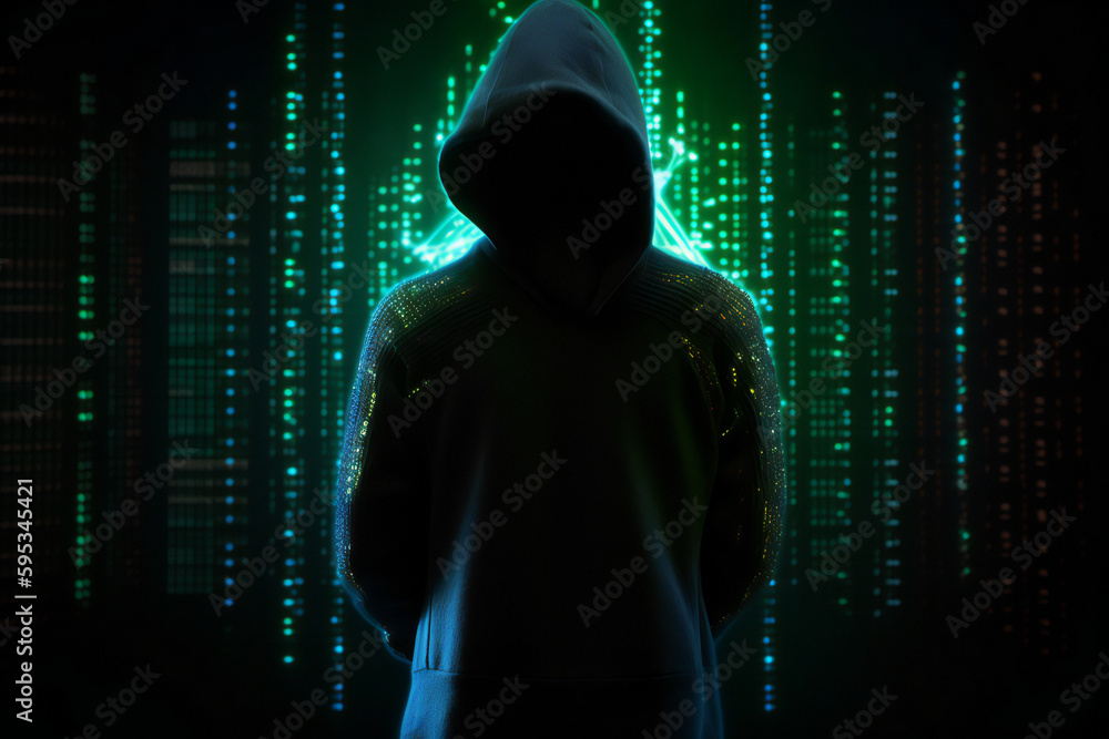 Faceless hacker in the dark hoodie: advanced cybersecurity for minimizing the impact of their cyber attacks Faceless hacker in the dark hoodie: advanced cybersecurity for minimizing the impact of their cyber attacks