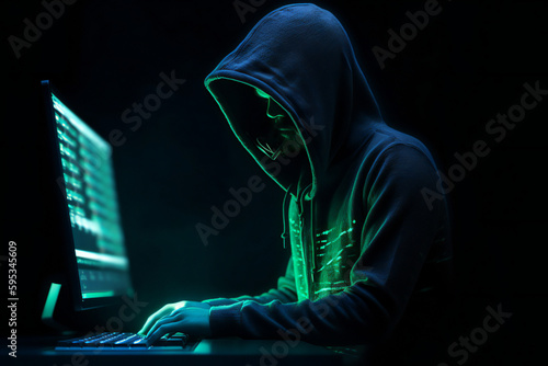 Faceless hacker: advanced cybersecurity for preventing ransomware attacks and data loss