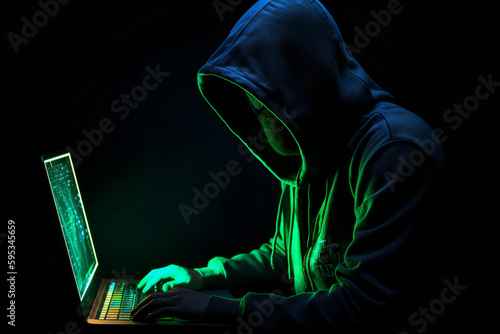 Faceless hacker in the dark hoodie: advanced cybersecurity for defending against their zero-day attacks and exploits