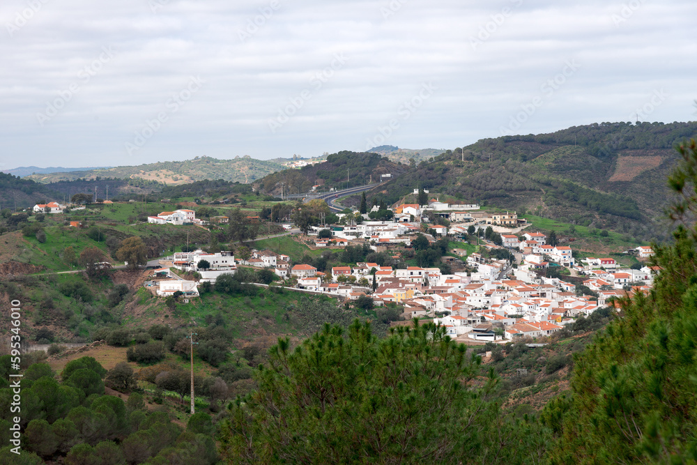 Panoramic view of Odeleite, Algarve, Portugal