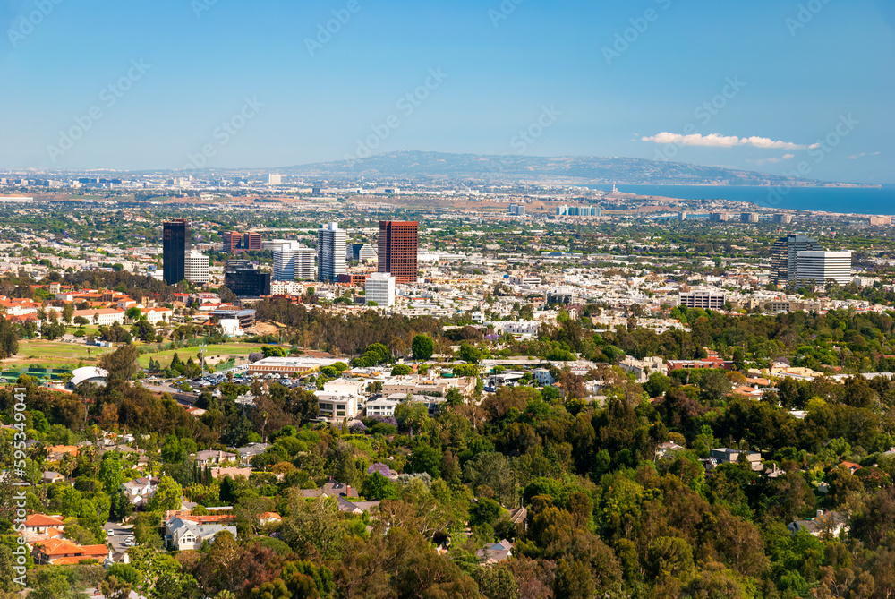 Overlooking West Los Angeles from a hill