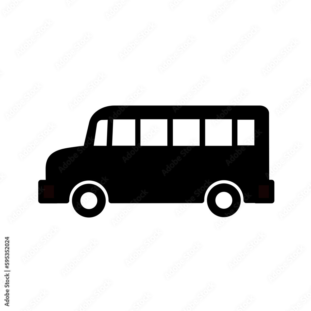 School Bus Vector Icon