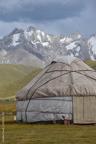 camping in the mountains