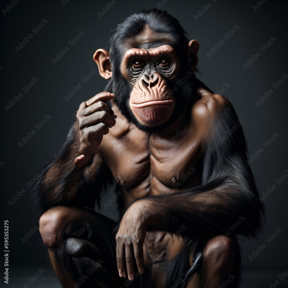 portrait of a gorilla monkey