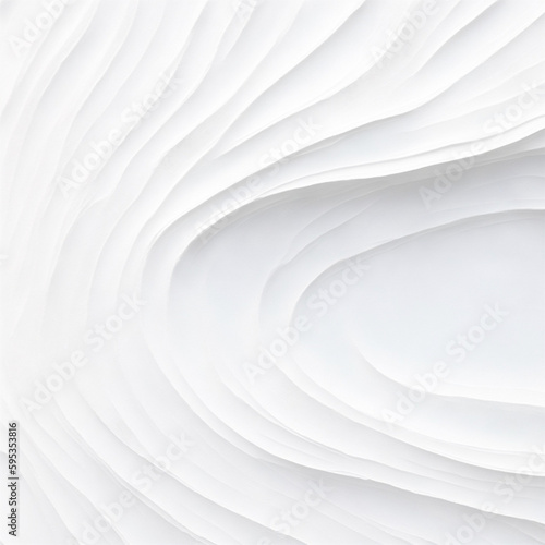 Generative AI white textured acrylic waves paint brushstrokes background, design element