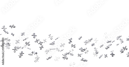 Sales icons floating in the air 3D rendering