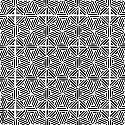 Vector seamless models. Modern stylish texture. Composition from regularly repeating geometrical element. Monochrome, simple. Vector illustrations.
