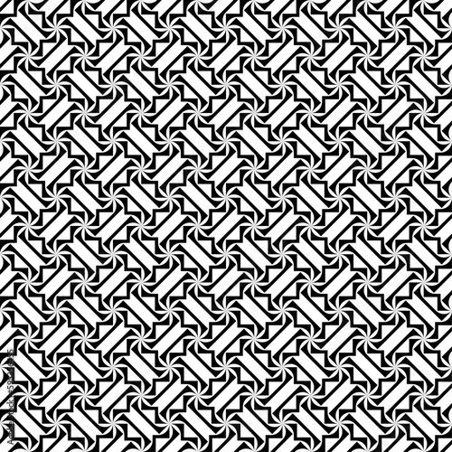 Vector seamless models. Modern stylish texture. Composition from regularly repeating geometrical element. Monochrome, simple. Vector illustrations.