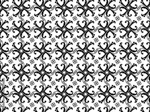 black and white seamless pattern