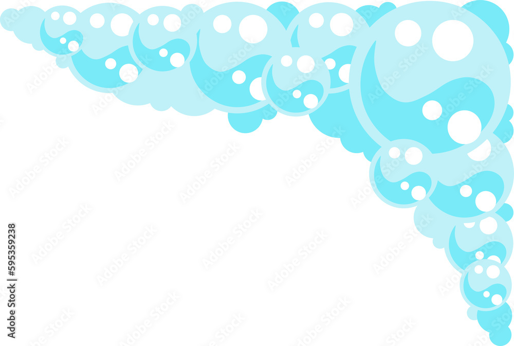 Soap foam bubbles. Cartoon bath suds of shampoo. Soap foam bubbles. Cartoon bath suds of shampoo.