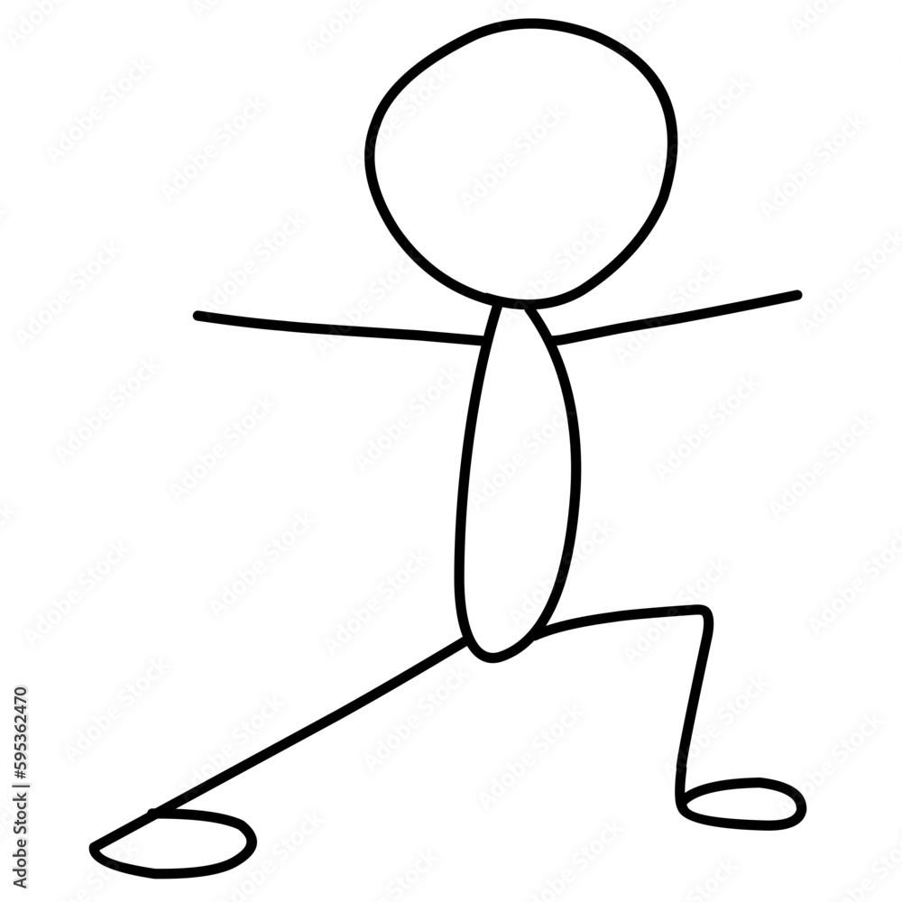 Cute stickman cartoon icon Warming Gesture Cute stickman cartoon icon Warming Gesture