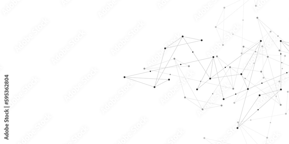 Minimalistic design with connecting the dots and lines. Abstract geometric background of science and technology concept Minimalistic design with connecting the dots and lines. Abstract geometric background of science and technology concept