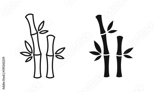 Bamboo plant silhouettes. Bamboo vector icon set. Bamboo symbols. EPS 10 © Vlad Ra27