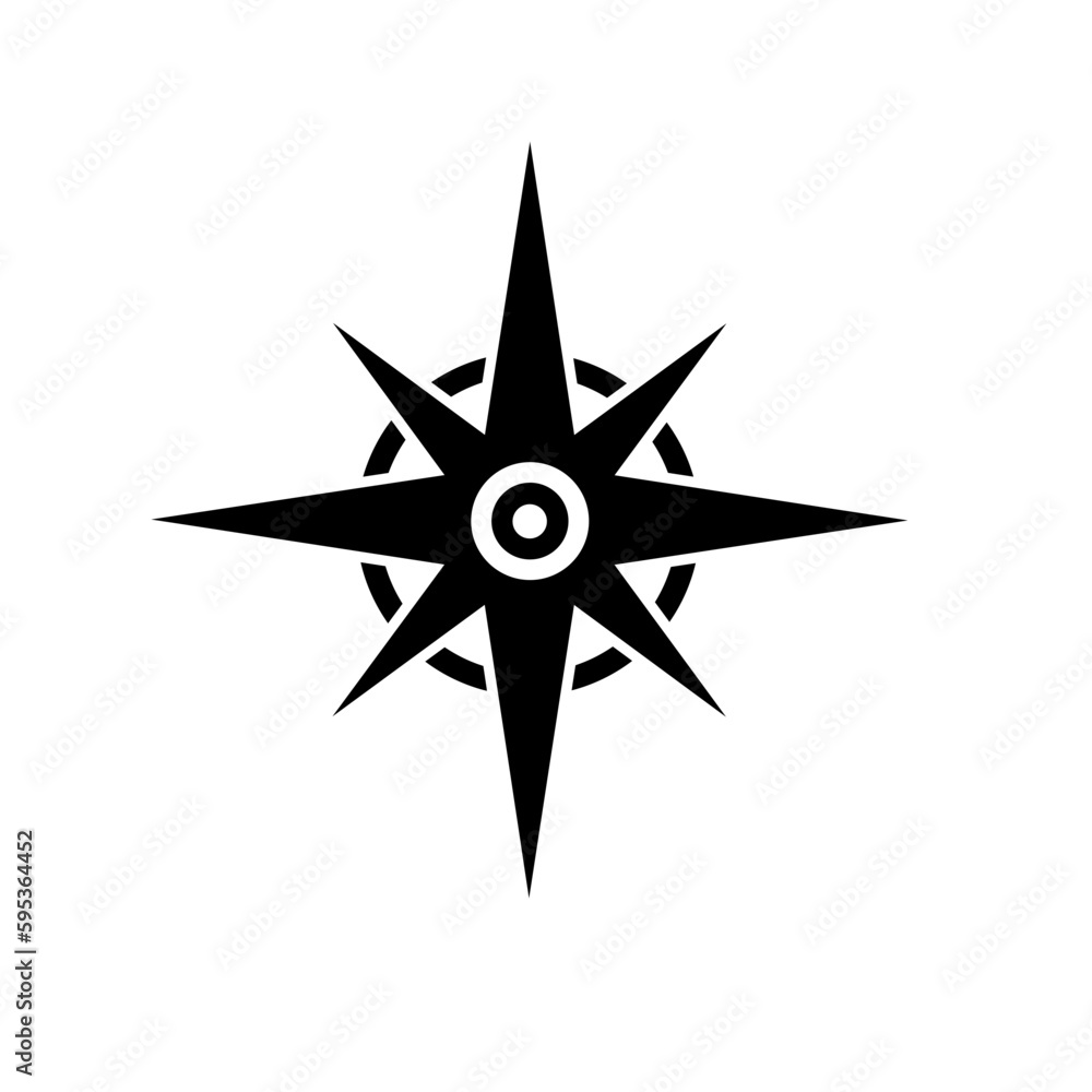 Wind rose, directions of the world, map compass icon Wind rose, directions of the world, map compass icon