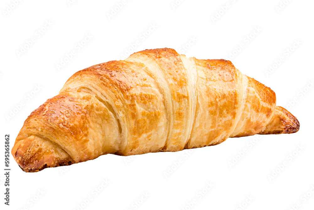 croissant, isolated on white background, full depth of field croissant, isolated on white background, full depth of field