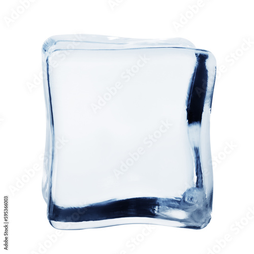 ice cube  isolated on white background  clipping path  full depth of field