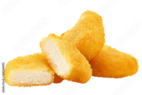 Foto Nugget isolated on white background, full depth of field