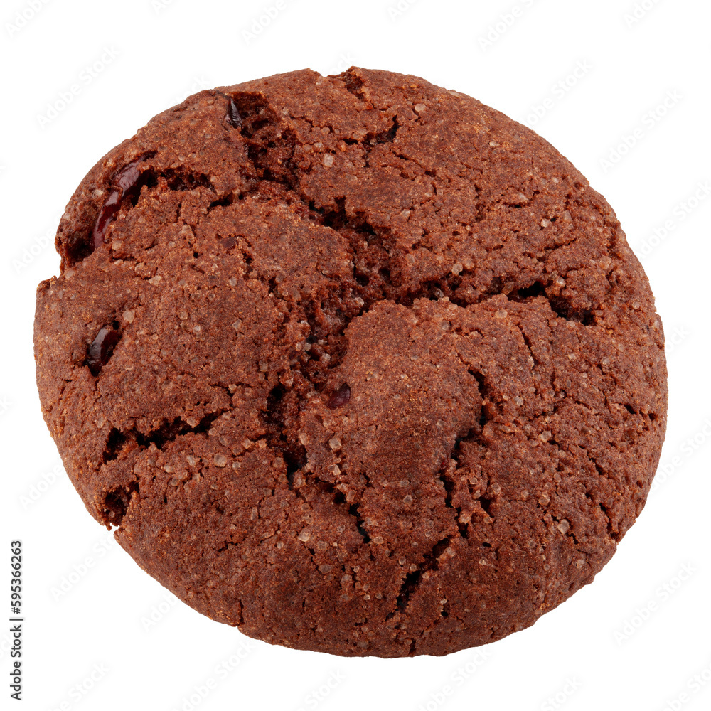 Chocolate chip cookie, isolated on white background, full depth of field Chocolate chip cookie, isolated on white background, full depth of field
