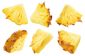 pineapple isolated on white background, full depth of field