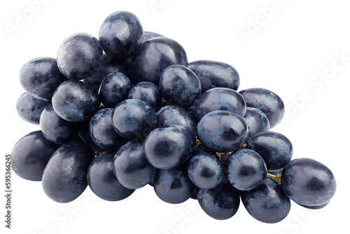purple grape, isolated on white background, full depth of field