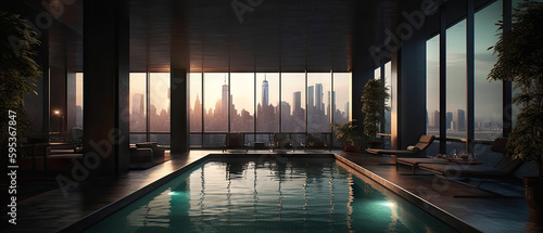 New York Penthouse with pool
