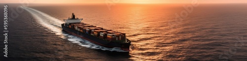 Container Ship Logistics in Open Sea