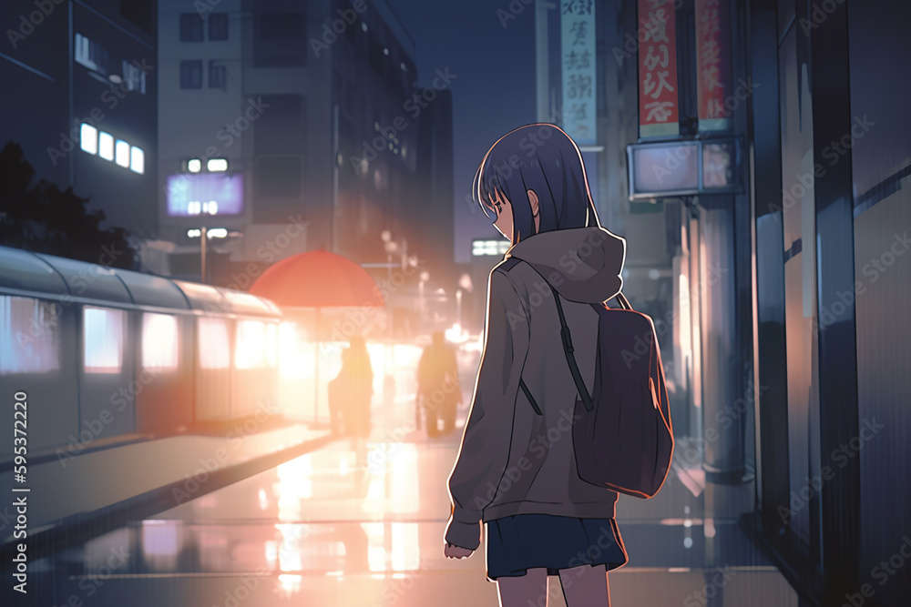 Anime Girl Sad Alone Wallpapers  Top Free Anime Girl Sad Alone Backgrounds   WallpaperAccess