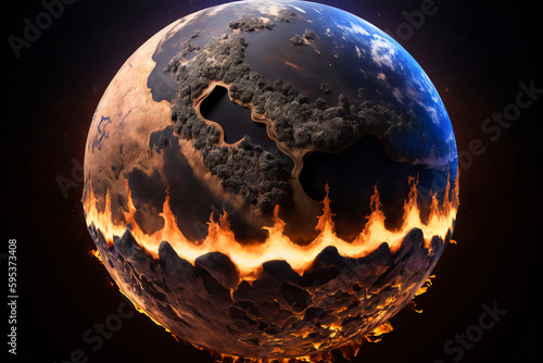 Planet Earth Is Burning, The Concept of Cataclysms and the End of the World, Generative AI