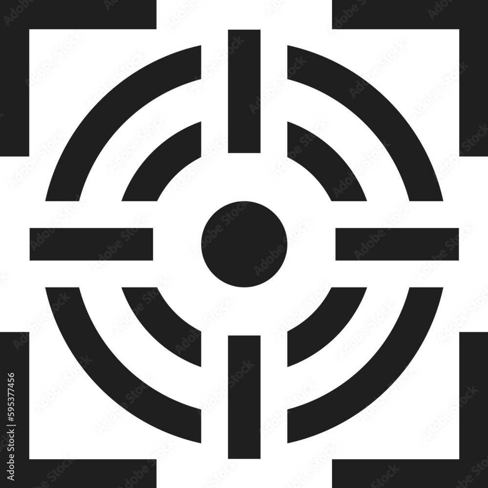 Target icon, vector focus sign Target icon, vector focus sign