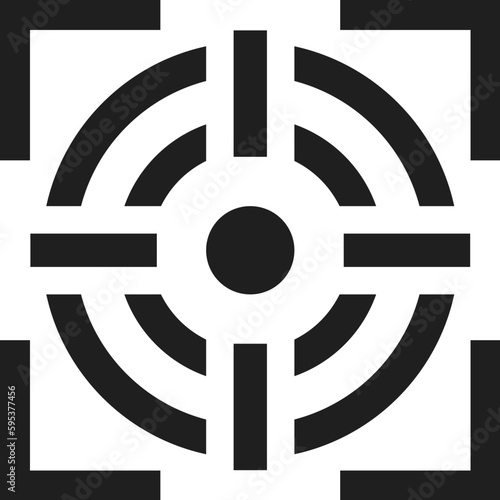 Target icon, vector focus sign