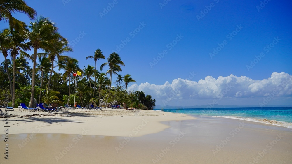 Caribbean Island of Cayo Levantado in Samana Bay, Dominican Republic
