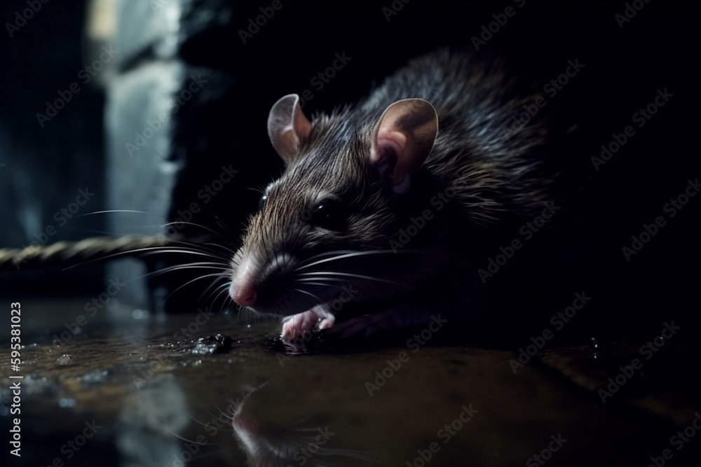 close up of a sewer rat close up of a sewer rat