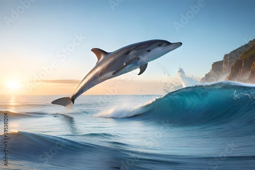dolphin jumping out of water © carl