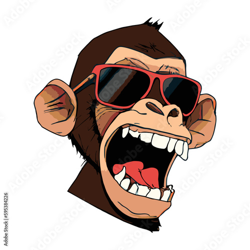 Ape Wearing Sunglasses