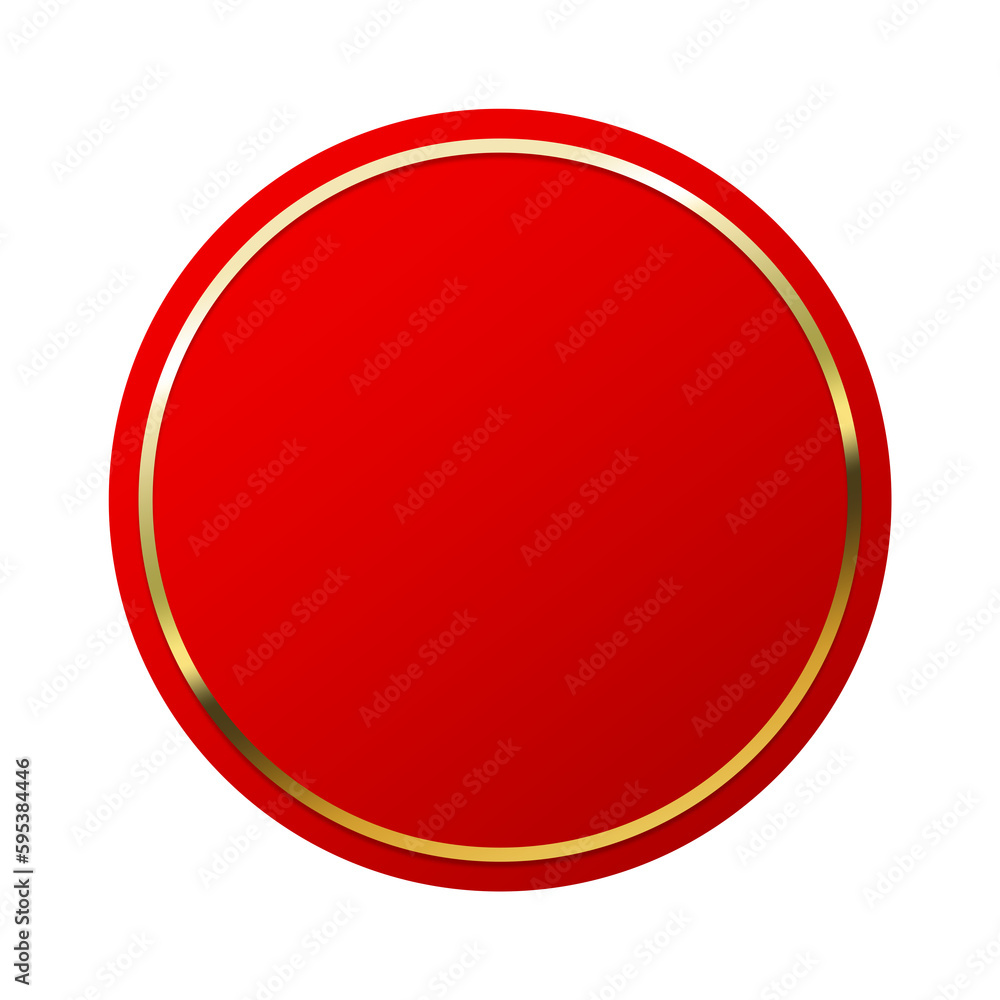 red banner gold circle frame and dot red banner gold circle frame and dot