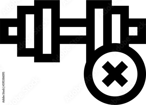 Transparent No Sport icon. No Sport isolated on transparent background.