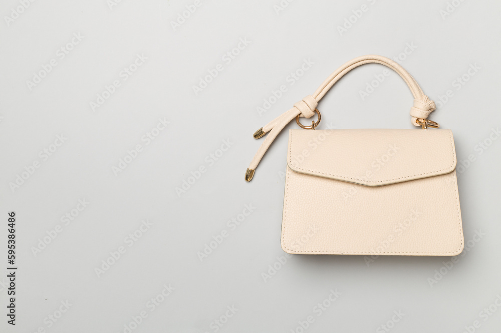 bag on color background, top view bag on color background, top view