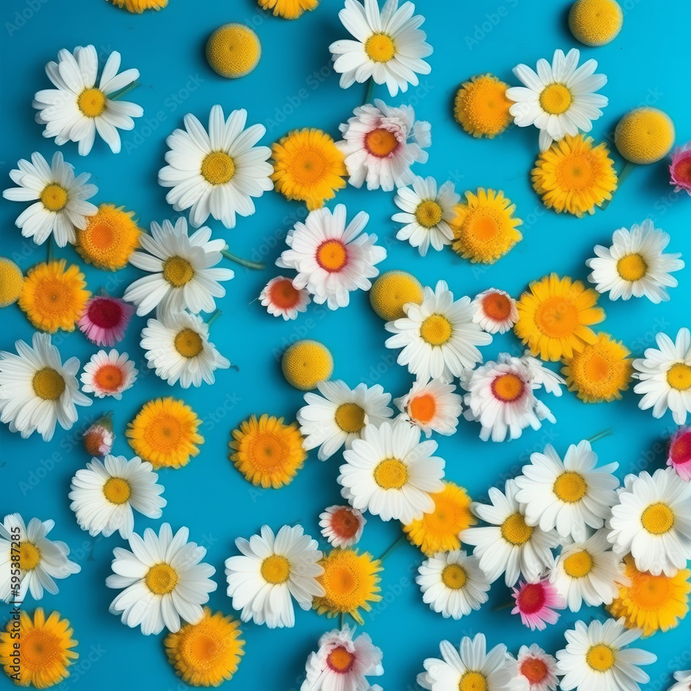 Flower background. Illustration AI Generative. Flower background. Illustration AI Generative.