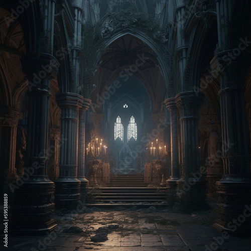 Gloomy Gothic ruins