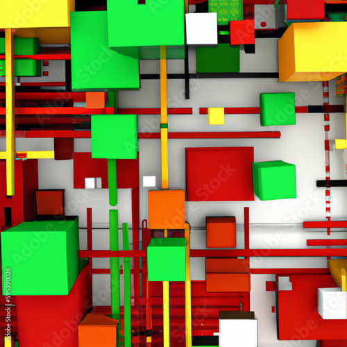 Abstract geometric colorful background