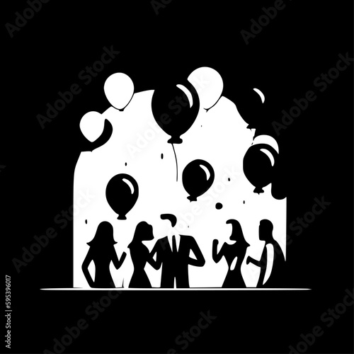 Party - High Quality Vector Logo - Vector illustration ideal for T-shirt graphic
