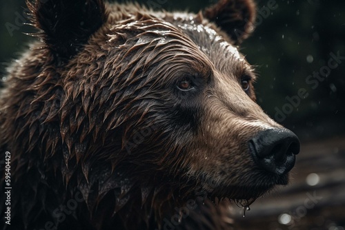 A bear embodying the essence of nature. Generative AI