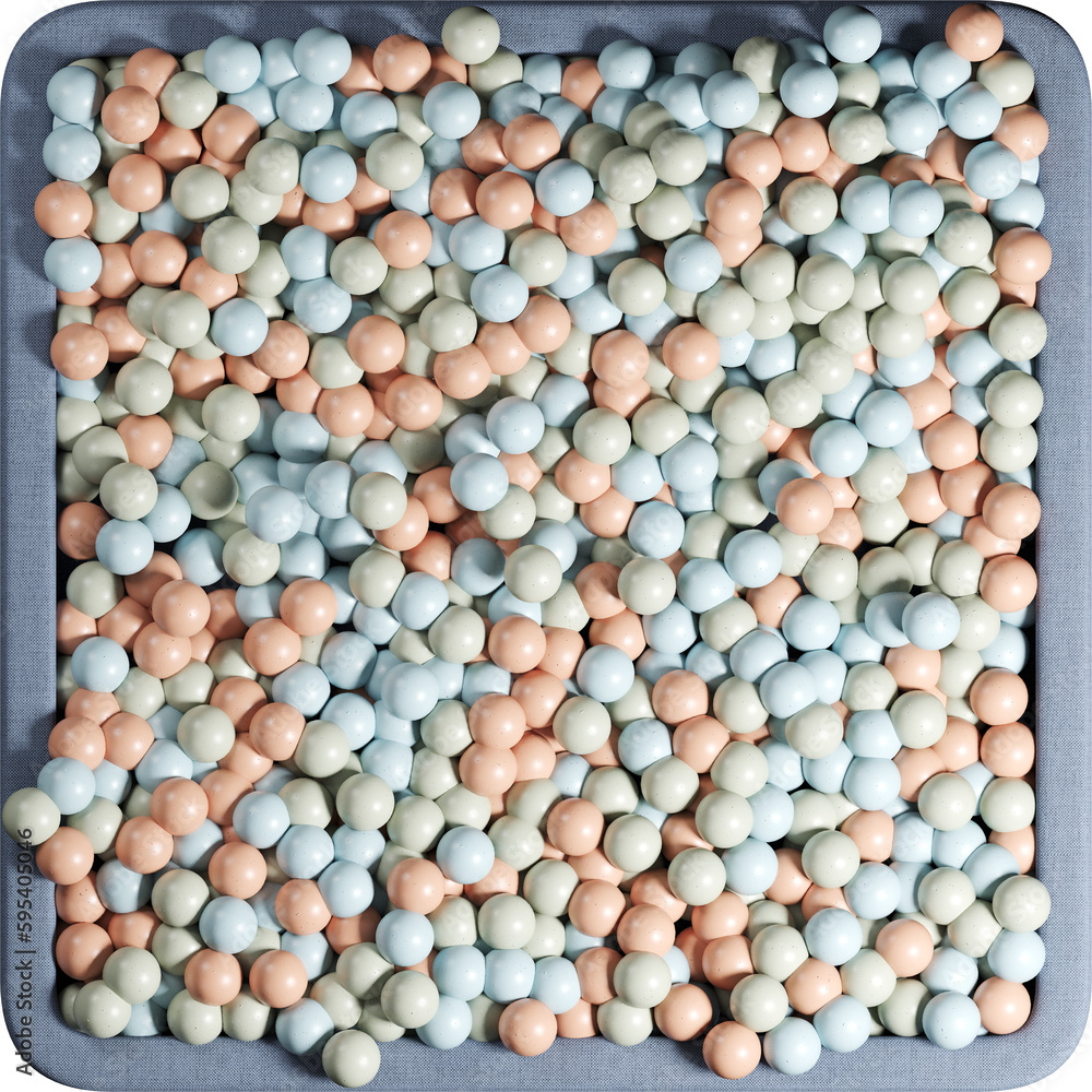 Top view of kids pool ball