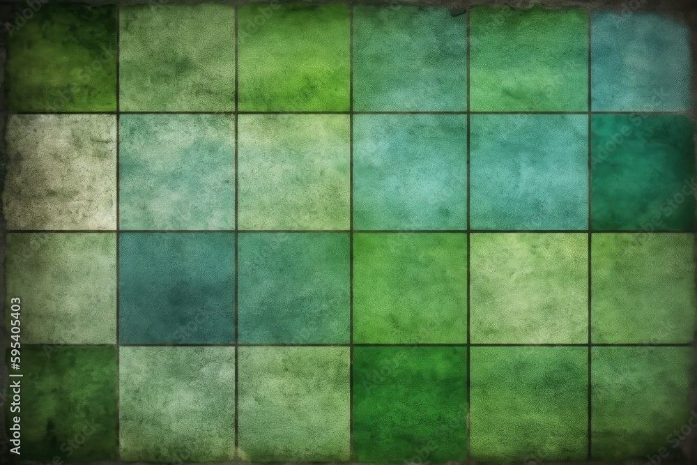textured background in shades of green and blue. Generative AI