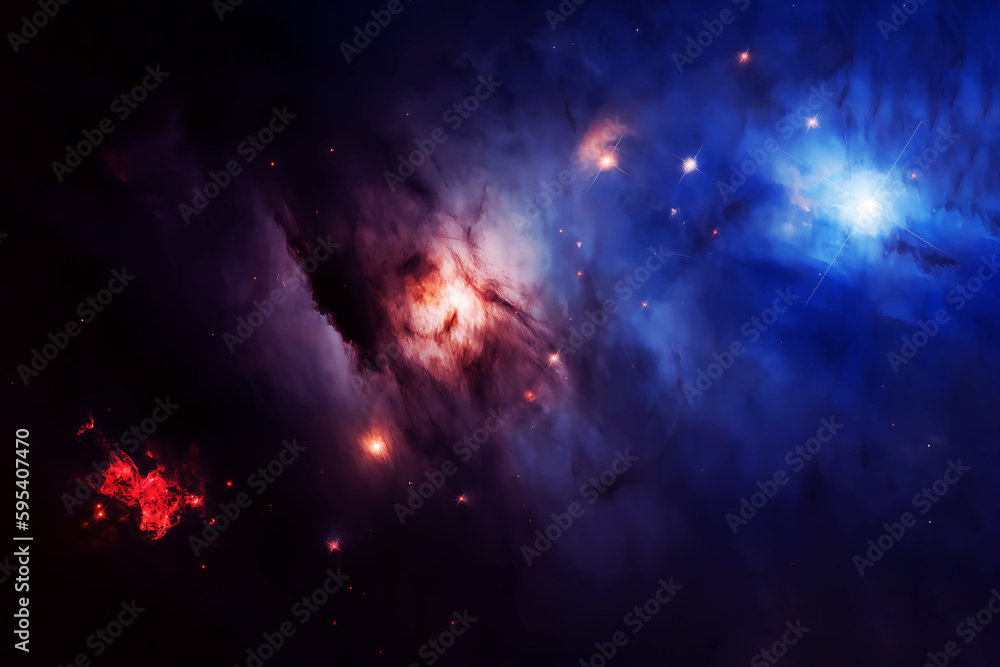 Obraz premium A beautiful purple galaxy. Background. Elements of this image furnished NASA.