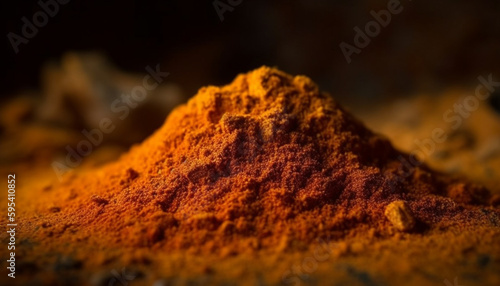 Spicy curry powder adds heat to cooking generated by AI