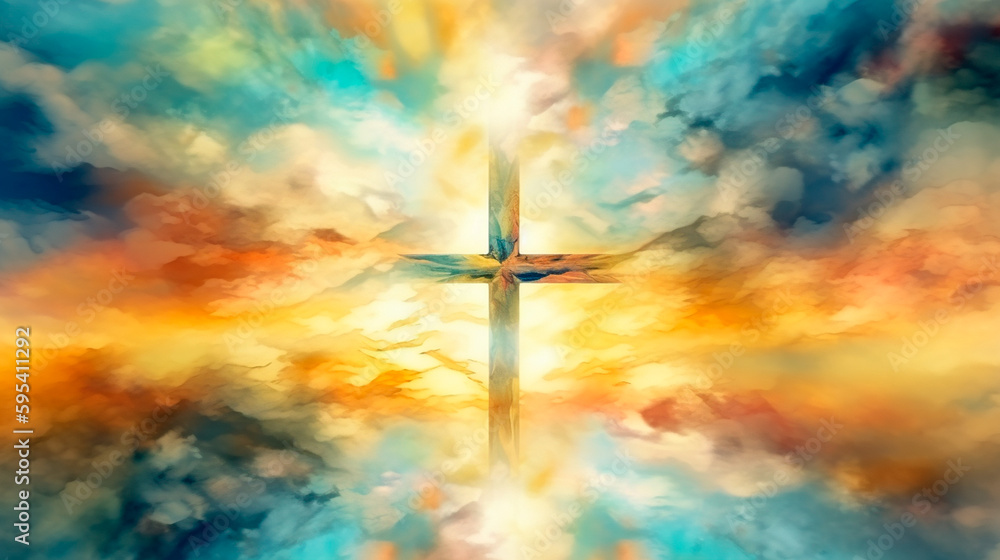 Ilustrace „Blurry abstract background of Painting in watercolor ...