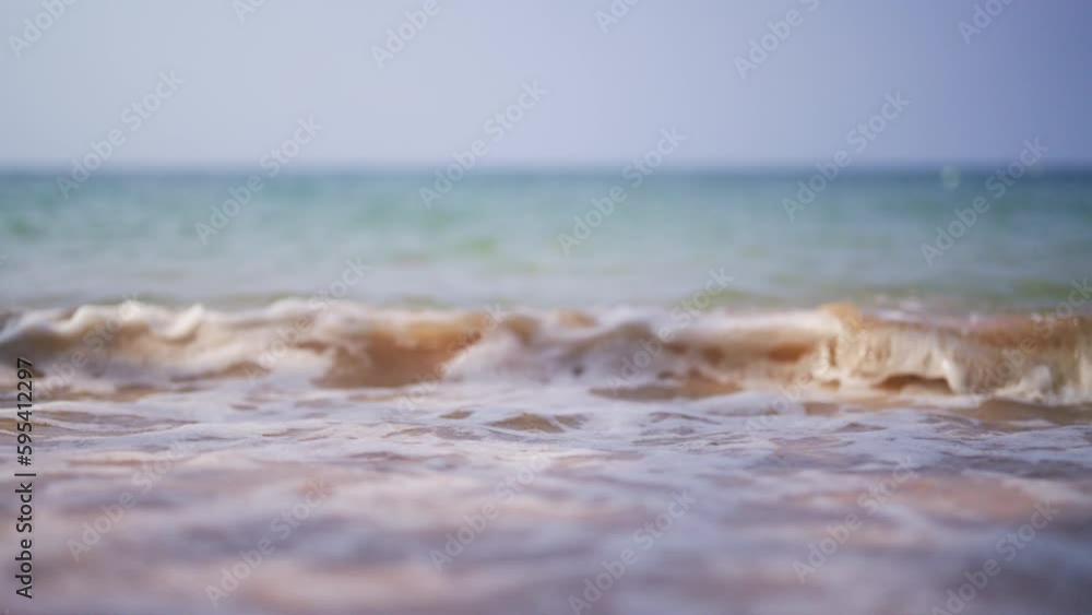 Close-up Of Foamy Oncoming Waves Close-up Of Foamy Oncoming Waves
