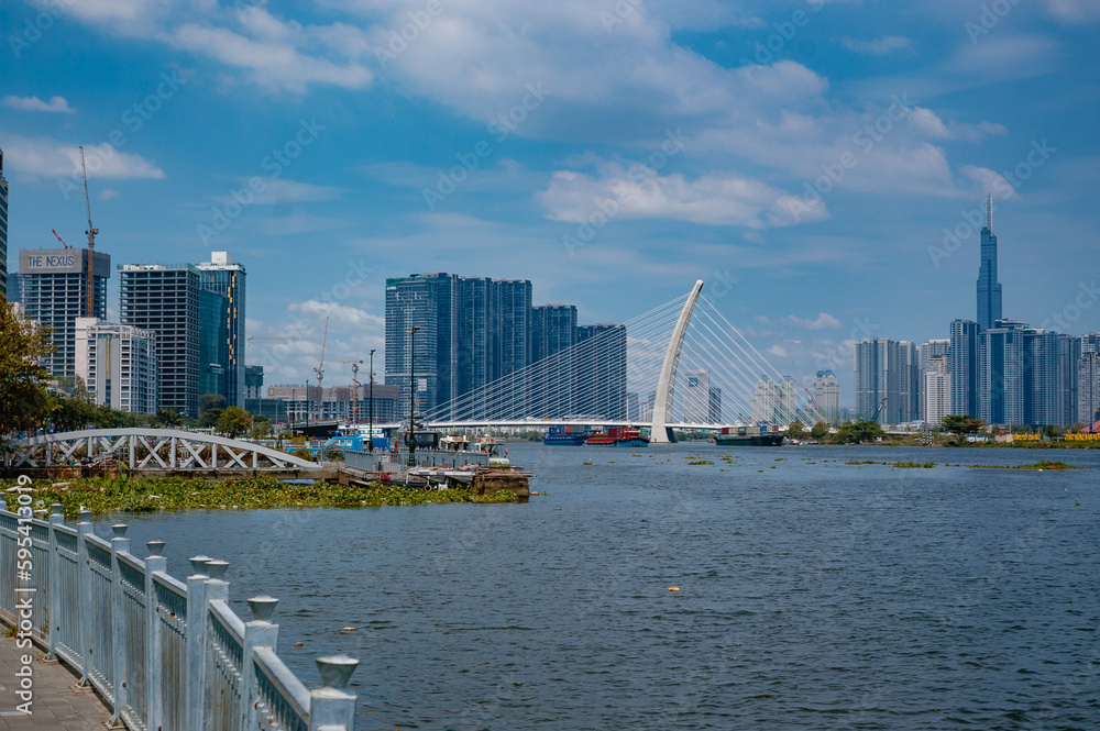 riverside view in Ho Chi Minh City Vietnam riverside view in Ho Chi Minh City Vietnam