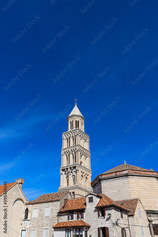 Cathedral of St. Domniusa in the downtown of Split town, Dalmatia, Croatia